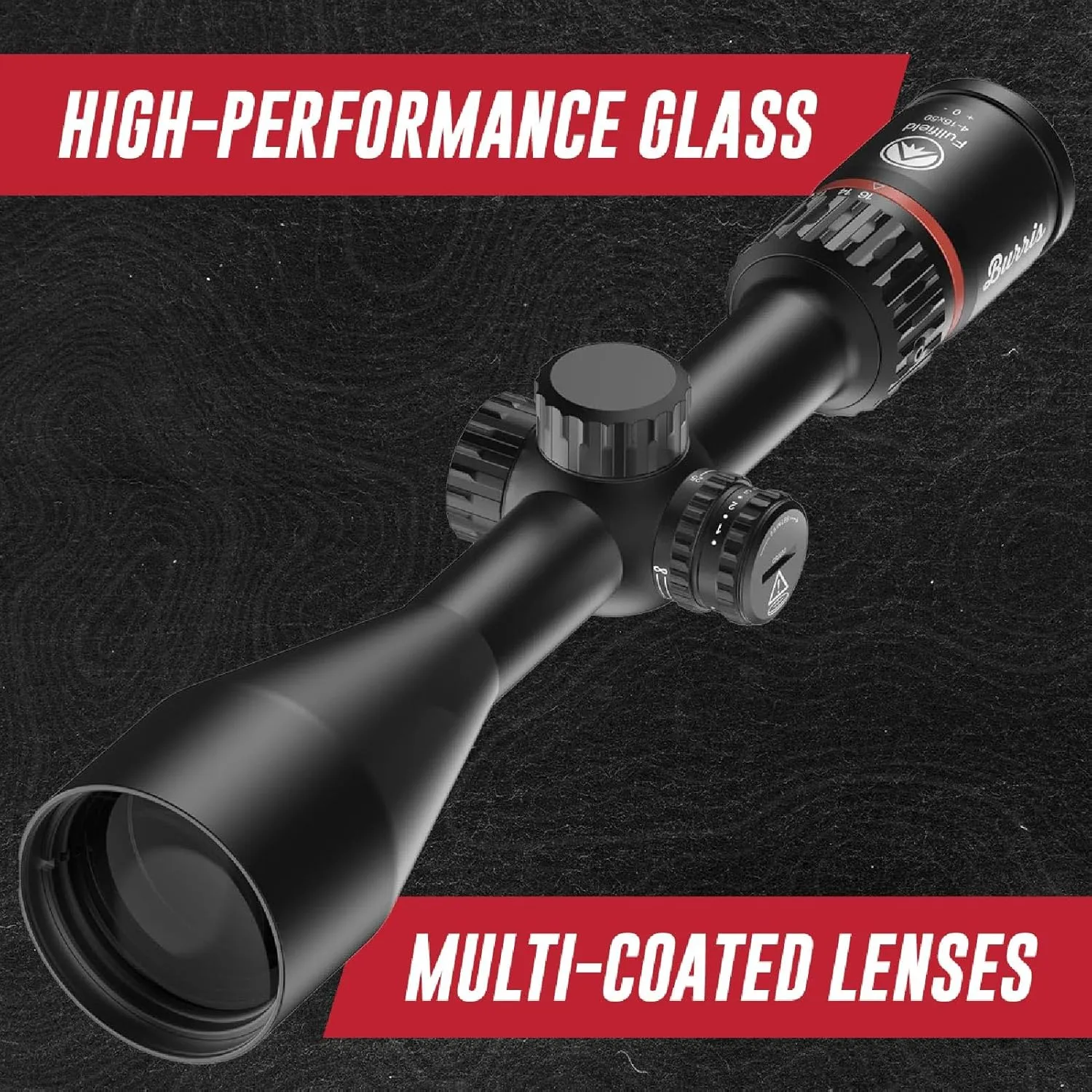 Burris Optics Fullfield 4-16x50mm Hunting RifleScopes, 1 inch Tube, Rear Focal Plane, Waterproof, Shockproof, Forever Warranty.