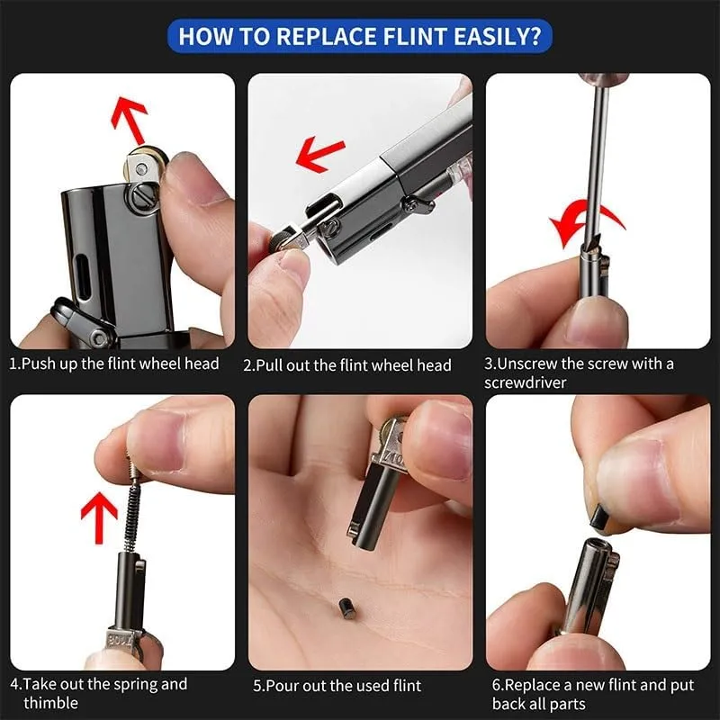 Butane Fuel Lighter, Visible Gas Torch Jet Lighter, Lockable Flame, Windproof Lighter, Unique Gift for Men, Women (no Gas)(Color:A)