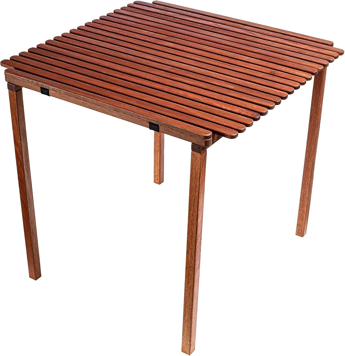 BYER OF MAINE - Pangean Nomad Folding Wood Table, Hardwood Portable Table for Bistro, Deck, or Camping, Use Indoors or Outdoors