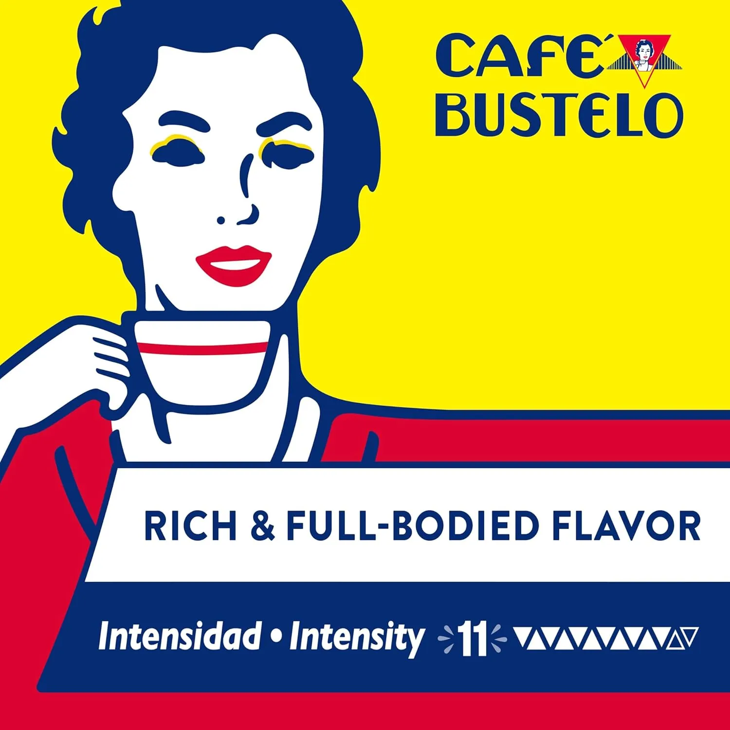 Café Bustelo Aluminum Espresso Capsules, Dark Roast Coffee, Nespresso OriginalLine Compatible, Intensity 11, 40 Count