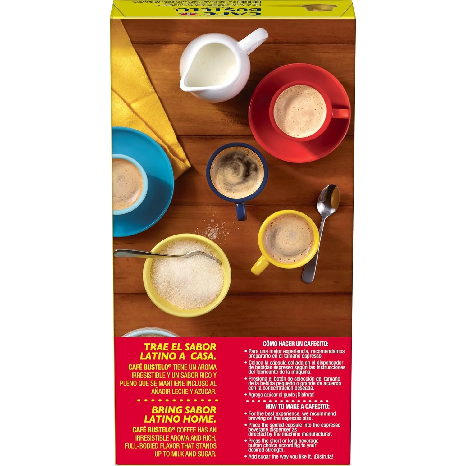 Café Bustelo Aluminum Espresso Capsules, Dark Roast Coffee, Nespresso OriginalLine Compatible, Intensity 11, 40 Count