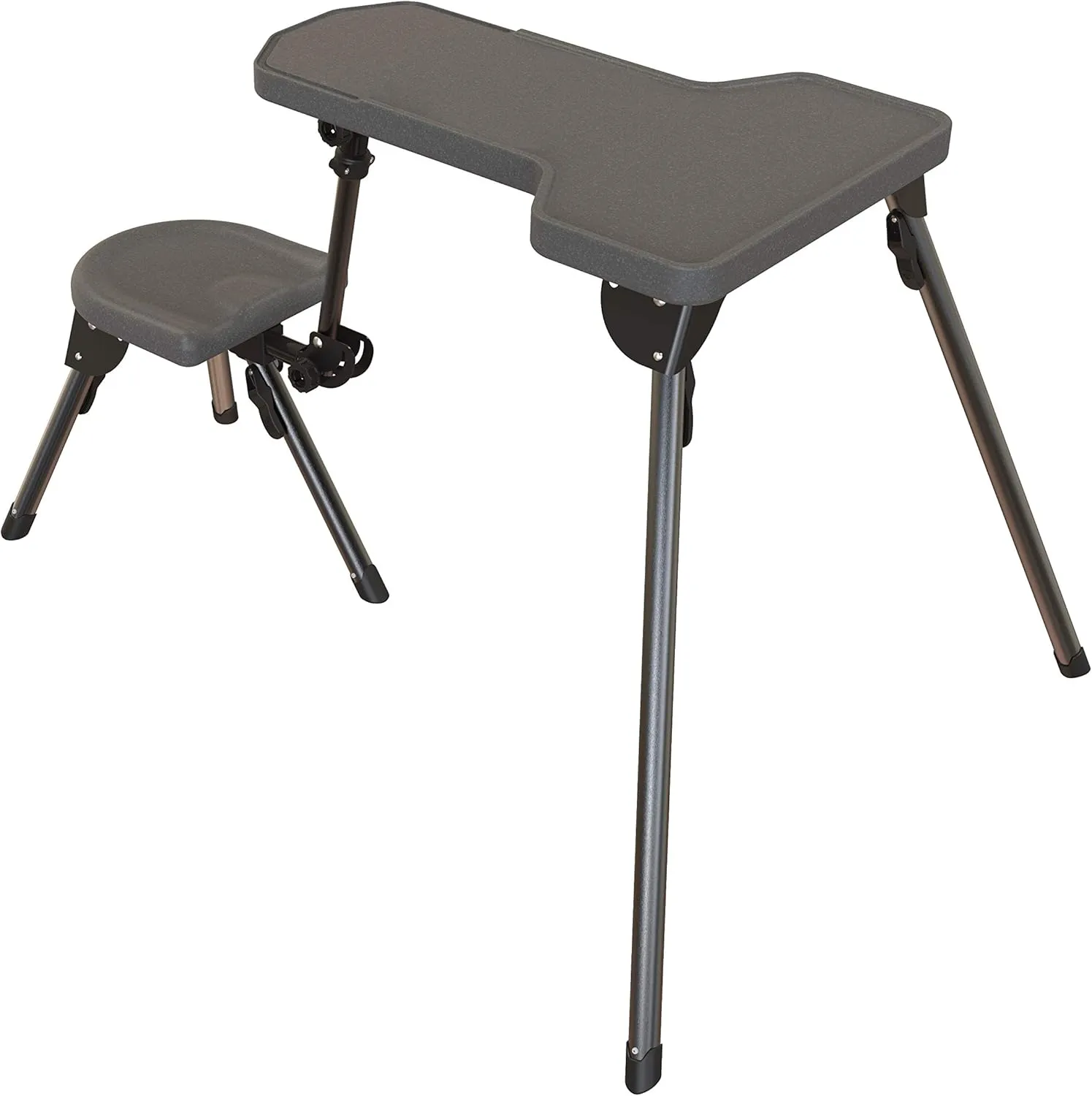 Caldwell Stable Table Lite with Weatherproof Tabletop, Ambidextrous Seat and Fully Collapsible Design for Easy Transport and Outdoor Target Shooting
