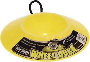 Camco Heavy Duty Wheel Dock with Rope Handle - Helps Prevent Trailer Wheel from Sinking Into Dirt or Mud, Easy to Store and Transport (44632)