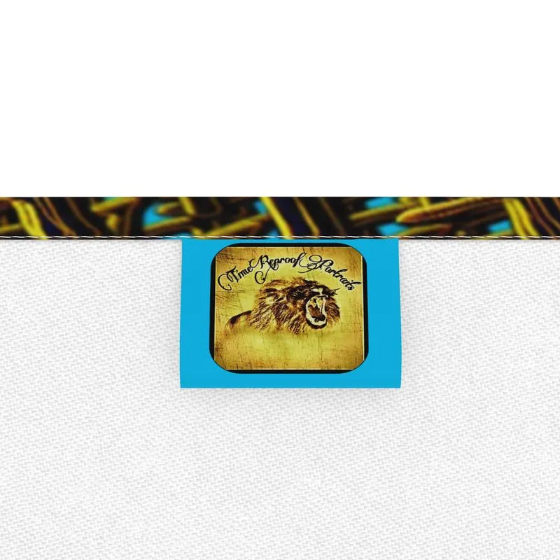 Camo Yahuah 01-01 Blue Designer Folding Stool
