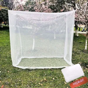 Camp Mosquito Net, 79 x 71 inch Ultra Large Mosquito Net Camping Tent for Camping, Finest Holes Mesh 20, Square Netting Curtain for Bunk Bed, Camping, Bedding, Patio, Easy Installation, Storage Bag