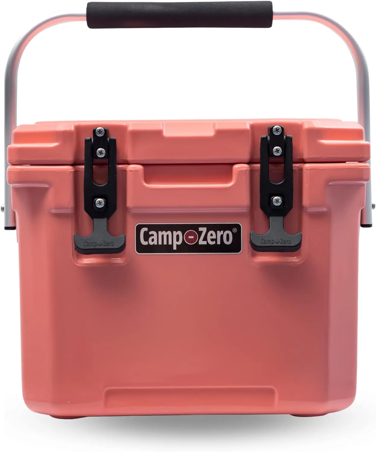 CAMP-ZERO 10L-10.6 Quart Portable Hard Cooler Ice Chest, Perfect for Drinks, Lunch, Beach, Picnics, Boating, Camping and Travel with 2 Molded-in Cup Holders and Folding Aluminum Handle