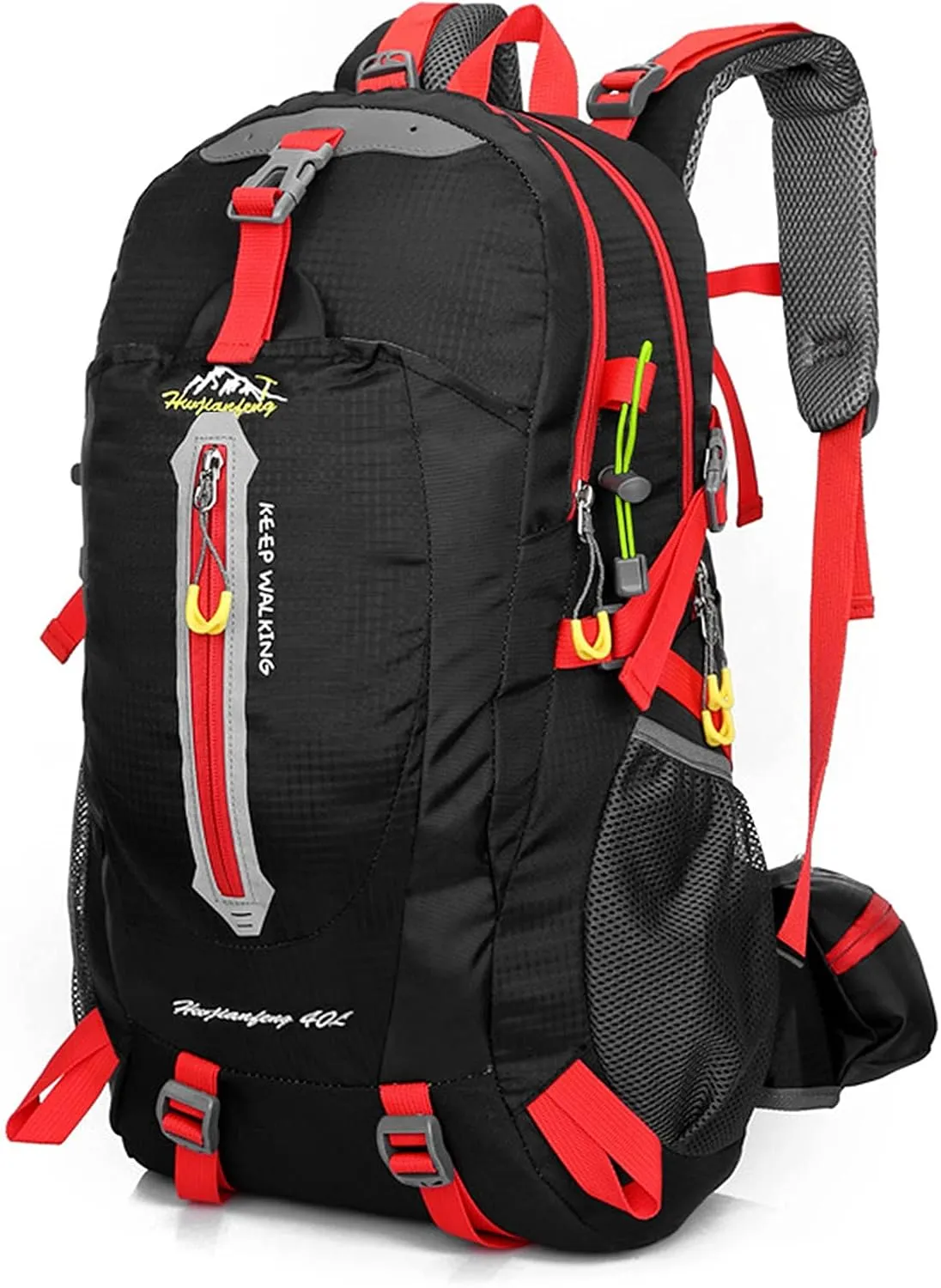Camping Backpack, 40L Water Resistant Travel Backpack Camp Hike Laptop Daypack Trekking Climb Back Bags For Men Women