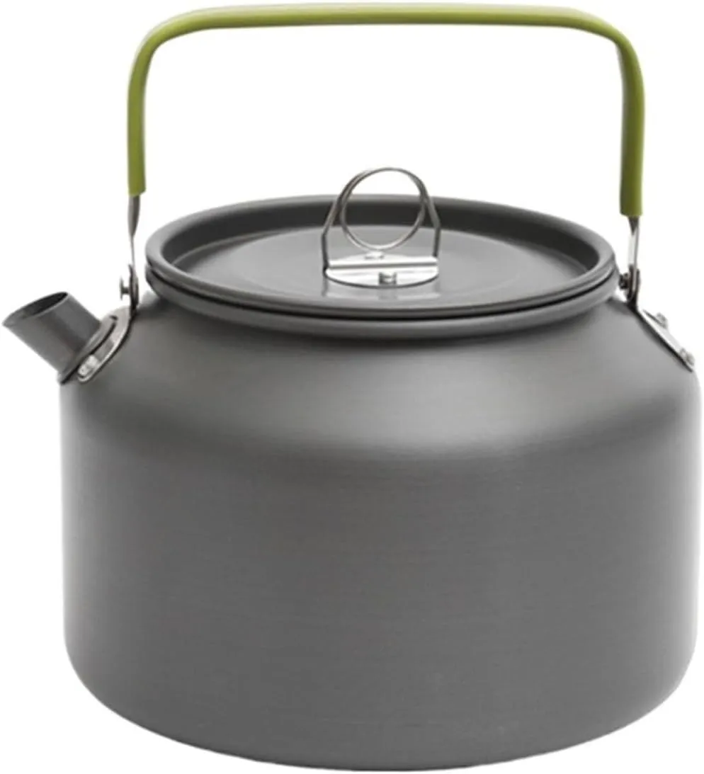 Camping Kettle Camping Kettle Coffee Pot for Camping, Camping Tea Kettle, 1.8L Outdoor Hiking Kettle Pot, Portable Ultralight Aluminum Camping Kettle for Backpacking,Hiking,Camping and Picnic Camping