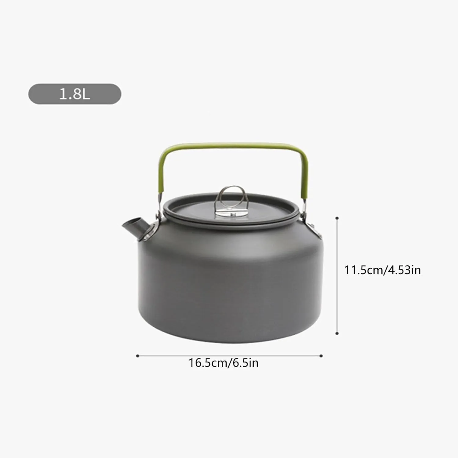 Camping Kettle Camping Kettle Coffee Pot for Camping, Camping Tea Kettle, 1.8L Outdoor Hiking Kettle Pot, Portable Ultralight Aluminum Camping Kettle for Backpacking,Hiking,Camping and Picnic Camping