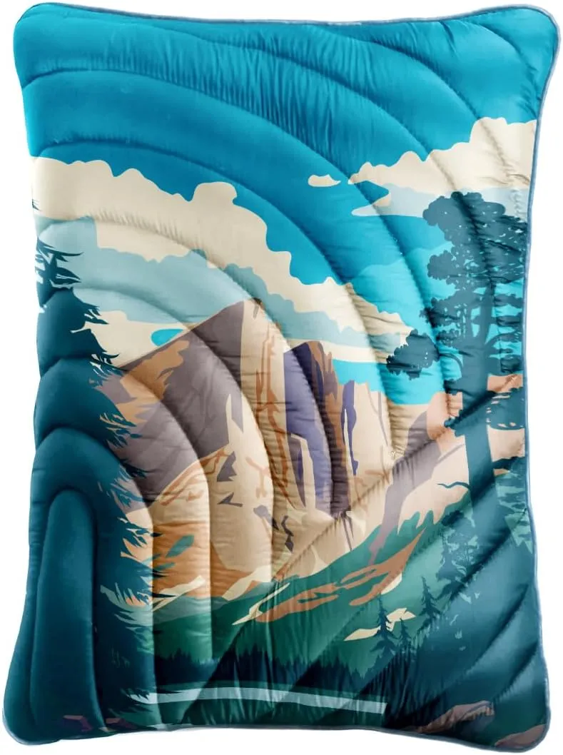 Camping Pillow,Supportive Compressible Travel Pillow Large Size Lightweight Camp Pillow with Storage Bag for Camping,Hiking,Backpacking,Airplane