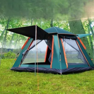 Camping Tent, 6-8 Person Family Tent Instant Easy Set up Tent with Carry Bag, Waterproof Windproof Pop Up Tent for Camping, Hiking, Mountaineering
