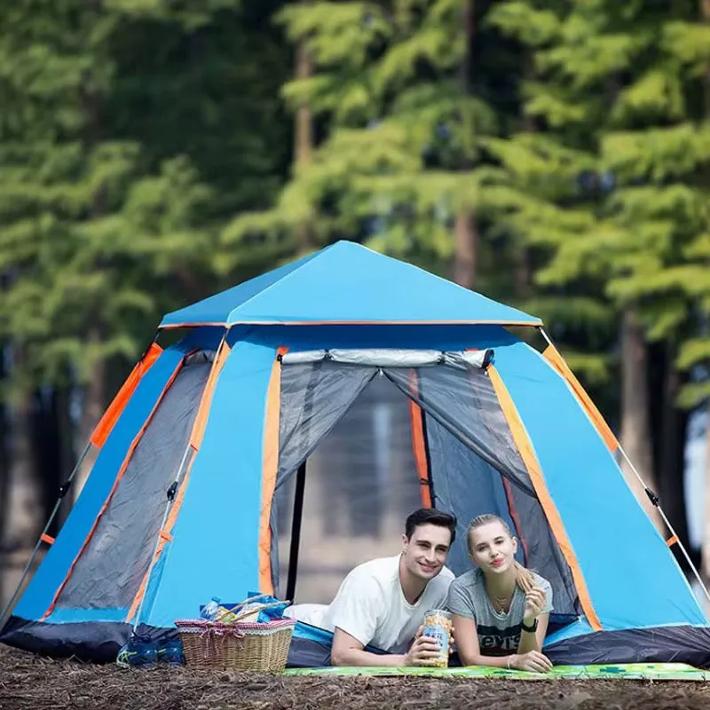 Camping Tent, 6-8 Person Family Tent Instant Easy Set up Tent with Carry Bag, Waterproof Windproof Pop Up Tent for Camping, Hiking, Mountaineering