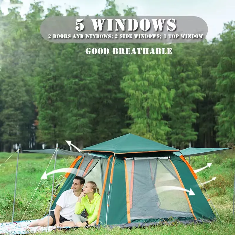 Camping Tent, 6-8 Person Family Tent Instant Easy Set up Tent with Carry Bag, Waterproof Windproof Pop Up Tent for Camping, Hiking, Mountaineering