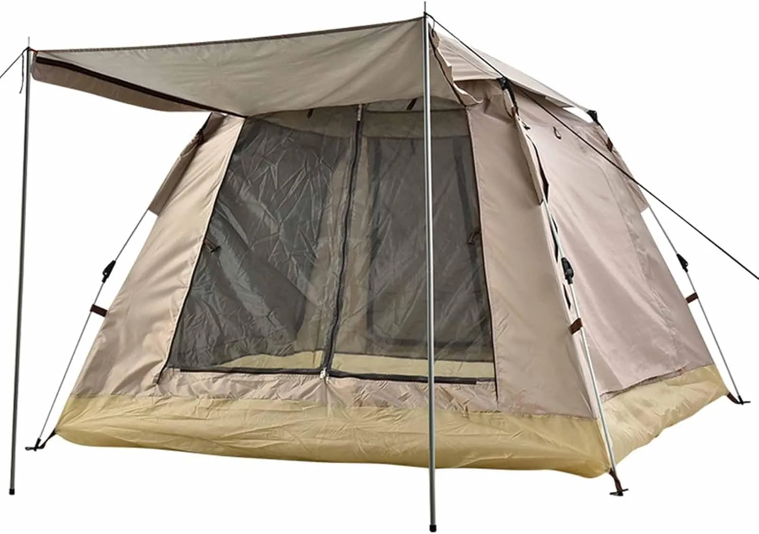 Camping Tent, Camping Instant Pop-up Tent with Canopy and Canopy Poles, Tent Suitable for All-Season Family Camping, Portable Tent, Outdoor Camping Hiking