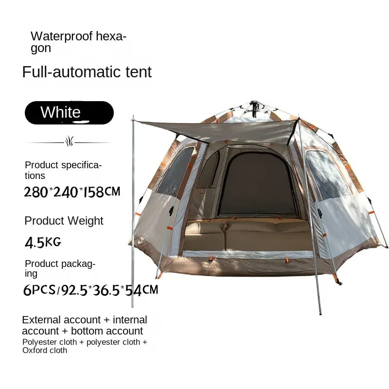 Camping Tent Waterproof Hexagonal Fully Automatic Tent