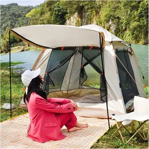 Camping Tents Family 4 People Insect Proof,Waterproof Tents for Camping Firm and Stable Instant Dome Tent for Camping