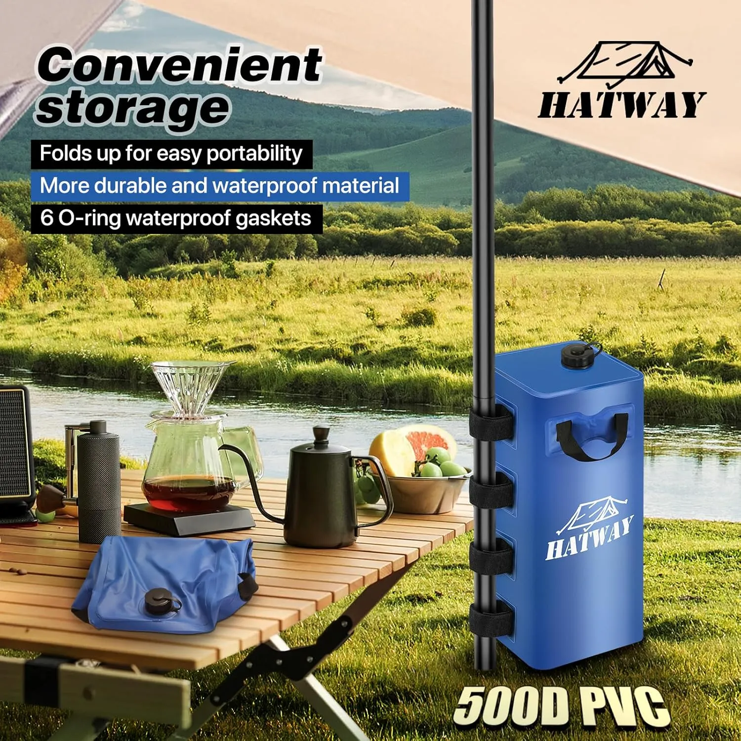 Canopy Water Weight Bag,220 LBS Water Tent Weights Set of 4 Leg Weights for Pop Up Canopy,Gazebo,Canopies,Tent-4 * 25L-Blue