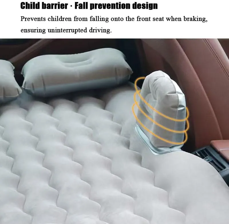 Car Air Mattress for Porsche Cayenne (1st Gen) 2003–2010, Inflatable Back Seat Sleeping Pad with Pump & 2 Pillows, Folding Portable Camping Bed for Travel& Road Trips,Black