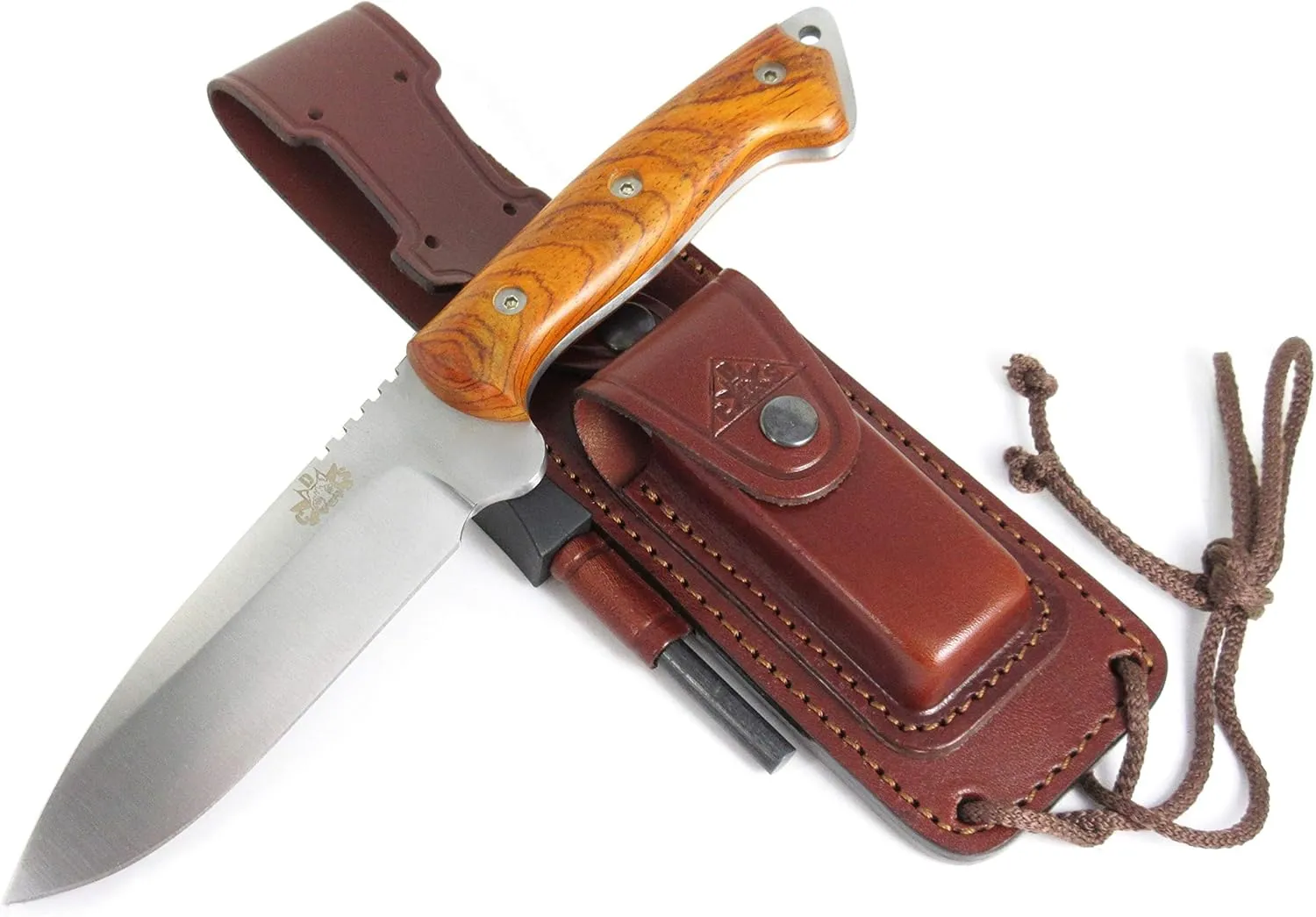 CELTIBERO - Premium Quality Outdoor/Survival/Hunting/Tactical Knife - Stainless Steel MOVA-58 with Genuine Leather Multi-positioned Sheath - Made in Spain.
