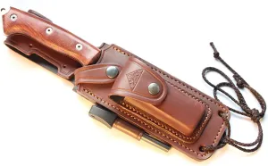 CELTIBERO - Premium Quality Outdoor/Survival/Hunting/Tactical Knife - Stainless Steel MOVA-58 with Genuine Leather Multi-positioned Sheath - Made in Spain.