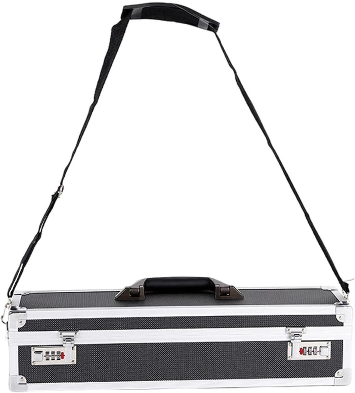 Chef Knife Case Lockable Storage Box Aluminum Alloy Frame Culinary Knife with Handle Tool Case for Cooking Classes Activities