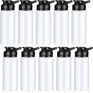 CHENGU Water Bottle Bulk 20 oz Aluminum Reusable Bottles Lightweight Snap Lid Water Cups Easy Carry Leak Proof Travel Tumbler for Gym Sports Camping Hiking Fishing