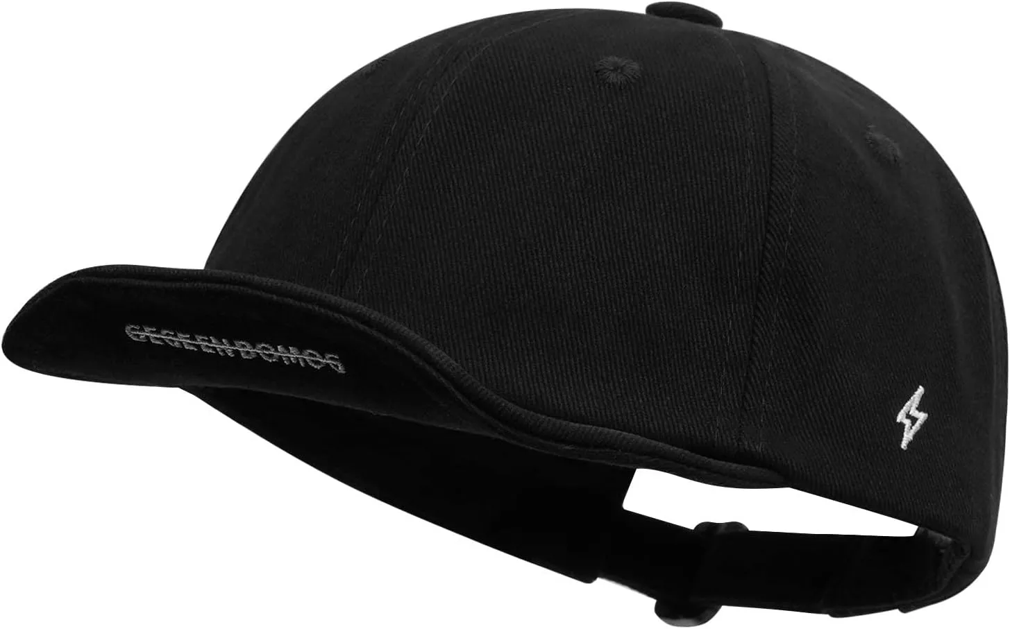 Clakllie Short Brim Baseball Fitted Cap Fashion 5 Panel Camp Caps Low Profile Dad Hat Snapback Hip Hop Cap Trucker Hats