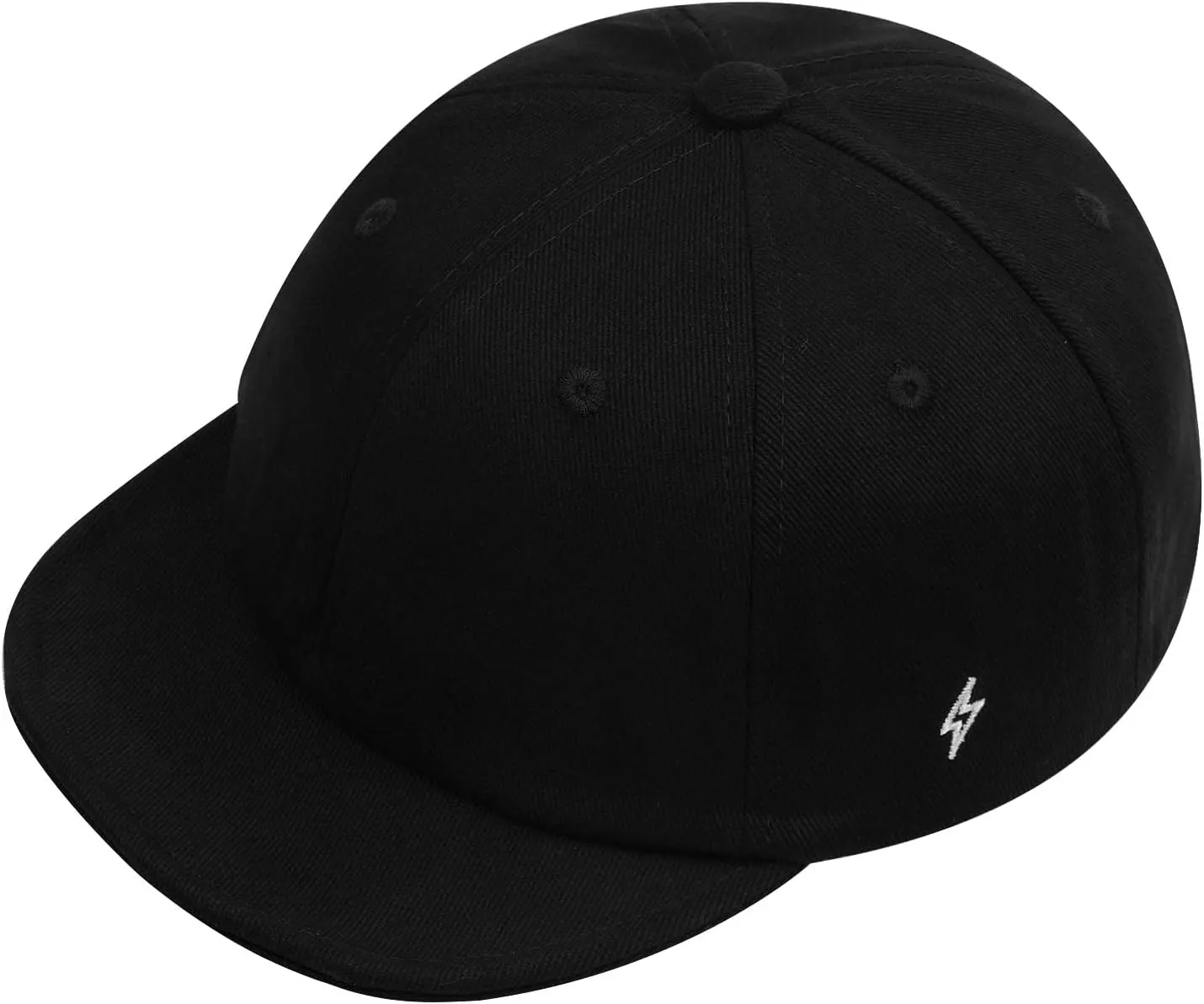 Clakllie Short Brim Baseball Fitted Cap Fashion 5 Panel Camp Caps Low Profile Dad Hat Snapback Hip Hop Cap Trucker Hats