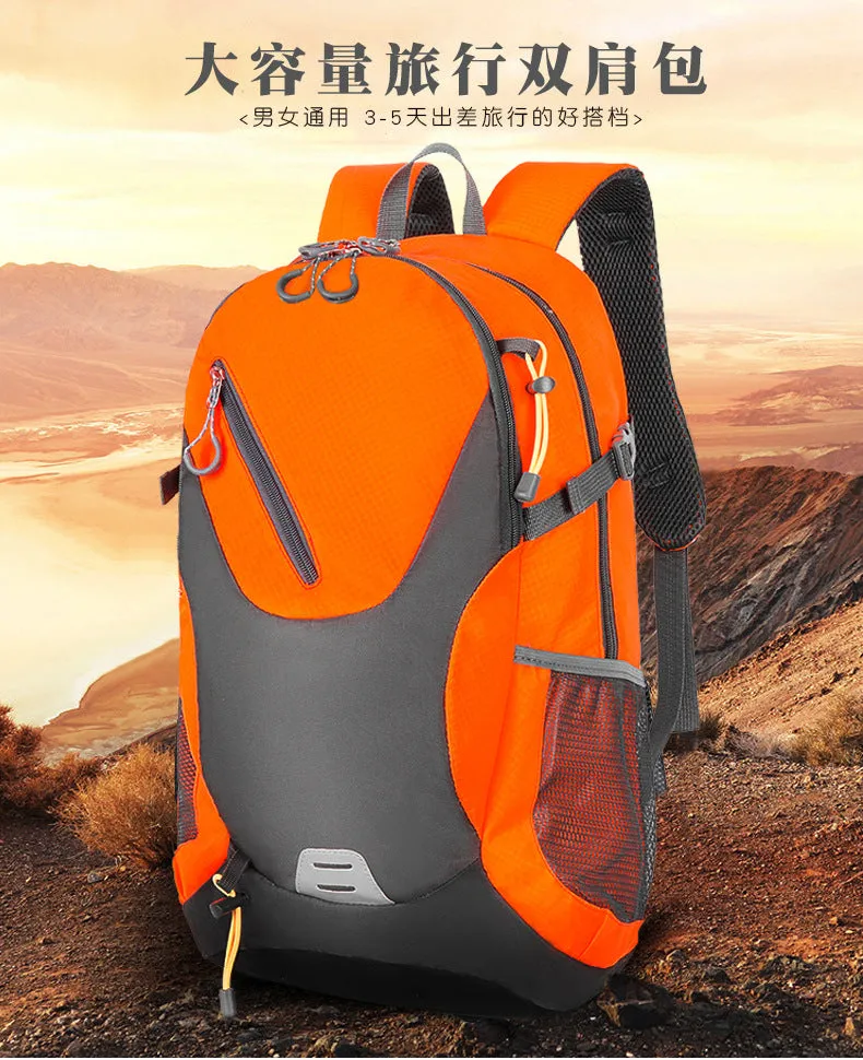 Classic 40L Outdoor Backpack – High-Quality Waterproof Travel Bag for Men & Women, Casual Patchwork Sport Backpack