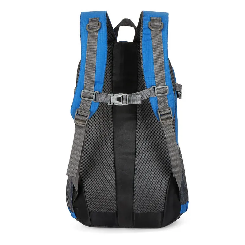 Classic 40L Outdoor Backpack – High-Quality Waterproof Travel Bag for Men & Women, Casual Patchwork Sport Backpack