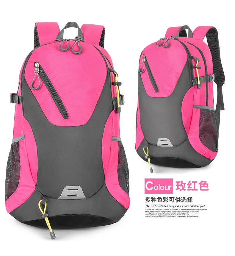 Classic 40L Outdoor Backpack – High-Quality Waterproof Travel Bag for Men & Women, Casual Patchwork Sport Backpack