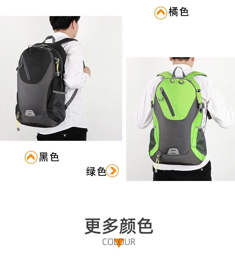 Classic 40L Outdoor Backpack – High-Quality Waterproof Travel Bag for Men & Women, Casual Patchwork Sport Backpack