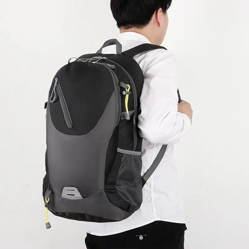 Classic 40L Outdoor Backpack – High-Quality Waterproof Travel Bag for Men & Women, Casual Patchwork Sport Backpack
