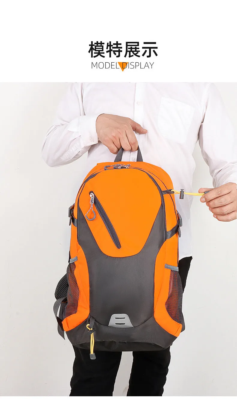 Classic 40L Outdoor Backpack – High-Quality Waterproof Travel Bag for Men & Women, Casual Patchwork Sport Backpack