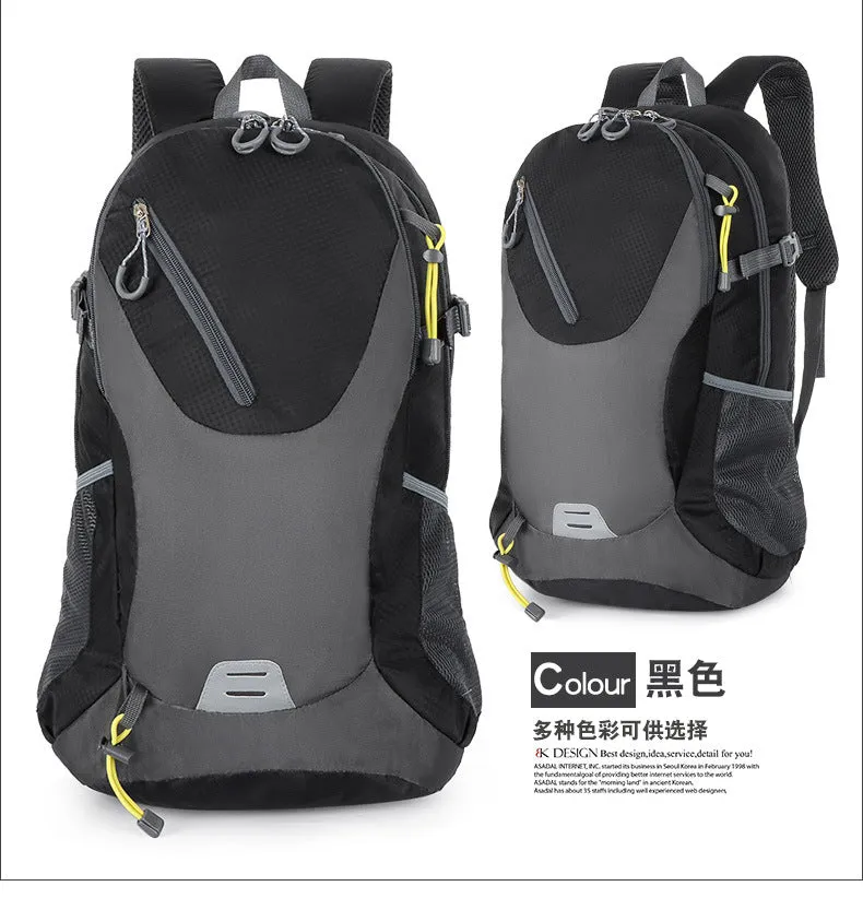 Classic 40L Outdoor Backpack – High-Quality Waterproof Travel Bag for Men & Women, Casual Patchwork Sport Backpack