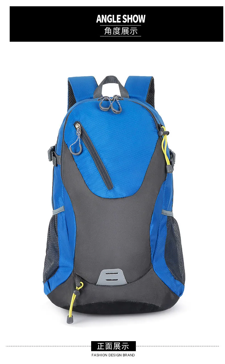 Classic 40L Outdoor Backpack – High-Quality Waterproof Travel Bag for Men & Women, Casual Patchwork Sport Backpack