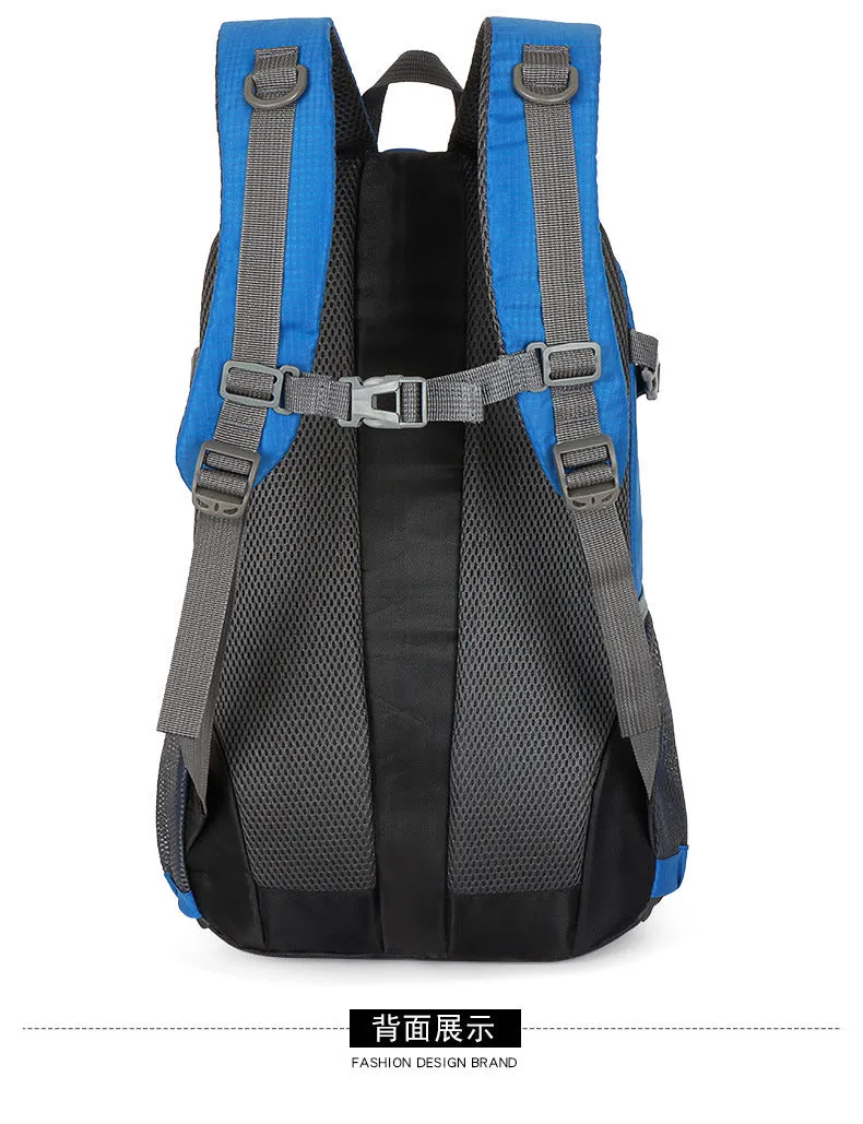 Classic 40L Outdoor Backpack – High-Quality Waterproof Travel Bag for Men & Women, Casual Patchwork Sport Backpack