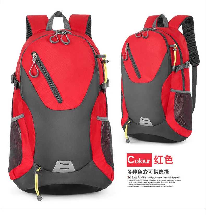 Classic 40L Outdoor Backpack – High-Quality Waterproof Travel Bag for Men & Women, Casual Patchwork Sport Backpack