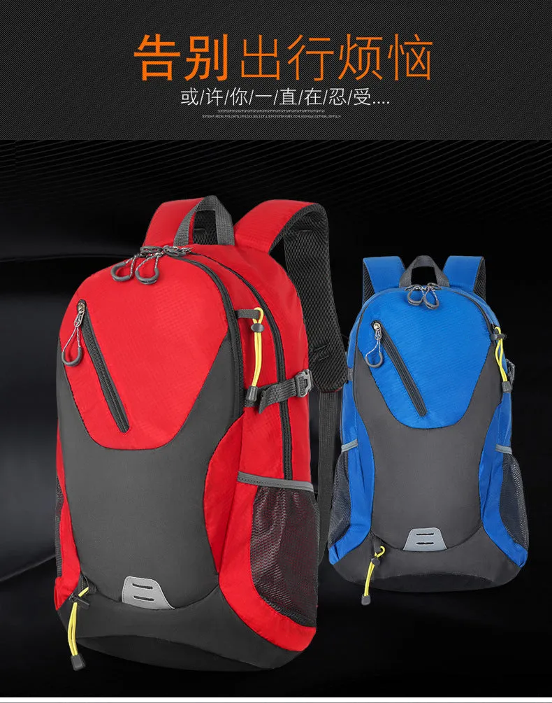Classic 40L Outdoor Backpack – High-Quality Waterproof Travel Bag for Men & Women, Casual Patchwork Sport Backpack