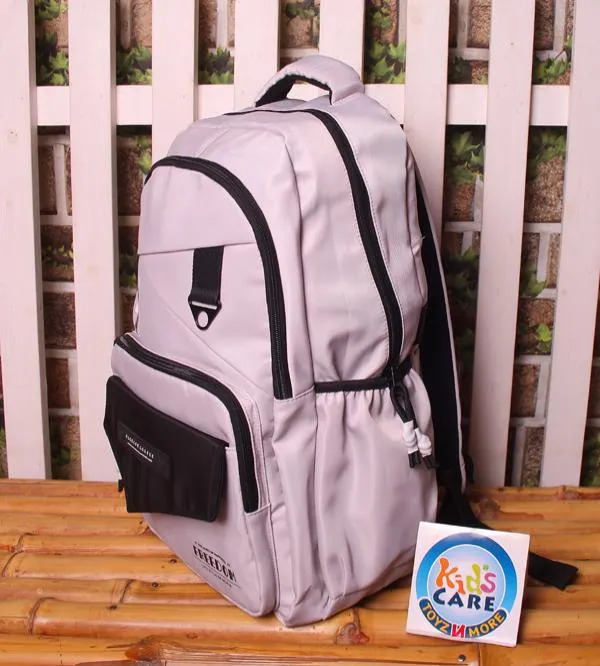 Cloud Grey Waterproof Backpack - Durable & Spacious School, College, Gym & Travel Bag (ZH-10)