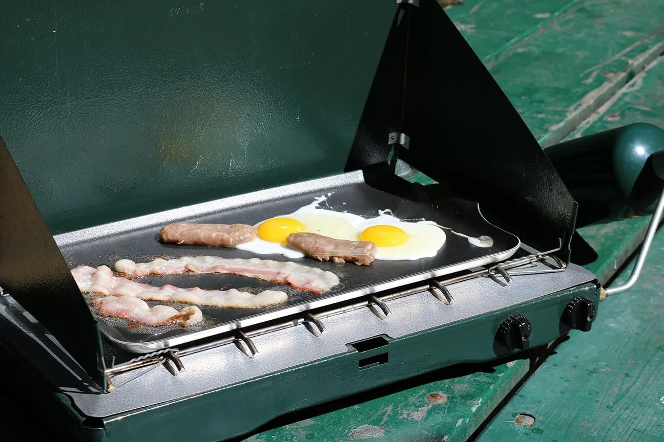 Coghlan's Two Burner Non-Stick Camp Griddle, 16 1/2 x 10 Inch (Pack of 1), Black