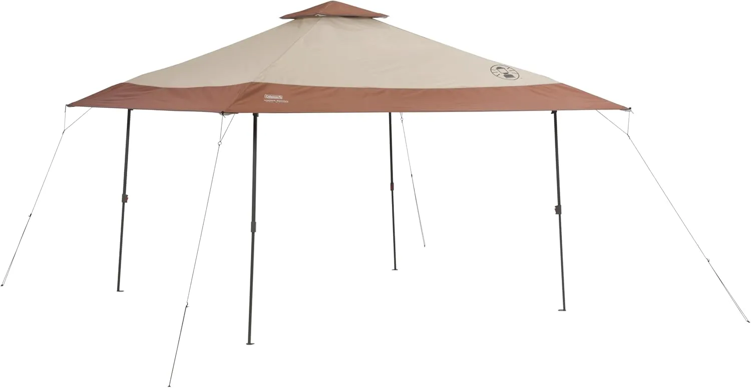 Coleman 13x13ft Instant Canopy Sun Shelter, Portable Shade Tent Sets Up in 3 Minutes, Vented Roof for Airflow & UPF 50  Sun Protection