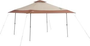 Coleman 13x13ft Instant Canopy Sun Shelter, Portable Shade Tent Sets Up in 3 Minutes, Vented Roof for Airflow & UPF 50  Sun Protection
