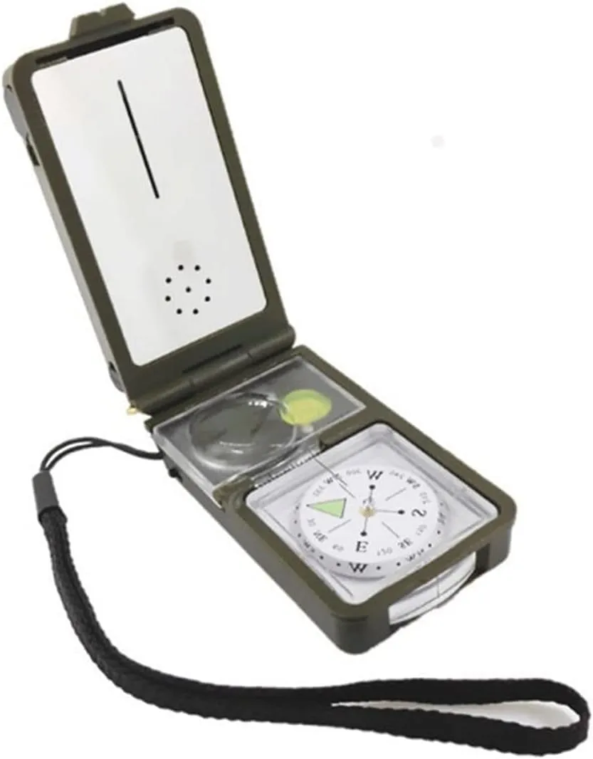 Compass Hiking, Survival Outdoor Tool Kit Combination Compass Thermometer Multi-Function for Camping Equipment Compass