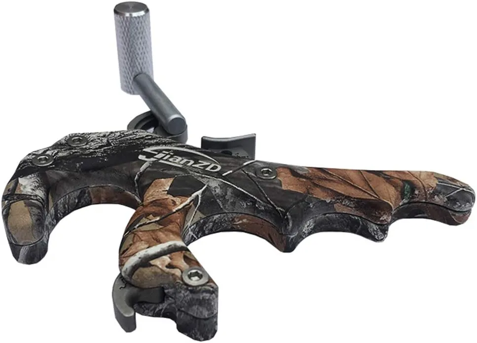 Compound Bow Release 3/4Finger 360° Rotatable Aluminum Alloy Archery Trigger Synapse Hammer Throw Release Assistant