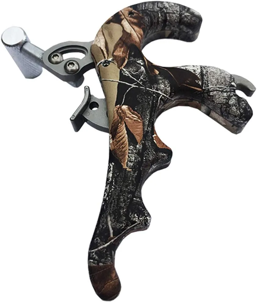 Compound Bow Release 3/4Finger 360° Rotatable Aluminum Alloy Archery Trigger Synapse Hammer Throw Release Assistant