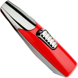 Convenient to Carry Gift for Men and Women Suitable for Outdoor Use (Butane Not Included) Metal Butane Blowtorch Refillable Gas Adjustable Flame Push-to-Press Lighter(Red)