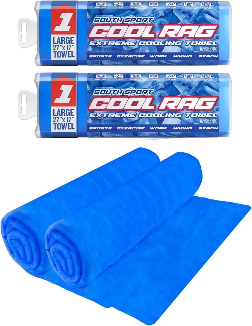 Cool RAG Extreme Cooling Towel for Heat Relief - PVA Cooling Towel for Workout, Gym, Running and for Other Outdoor Sports - Cooling Rag for Neck - Cool Towel for Quick Cooling