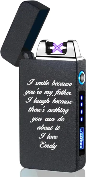 Custom Customized USB Electric Double Arc Lighter Rechargeable Windproof Torch Lighter e Dual Thunder Pulse Cross Lighter Plasma