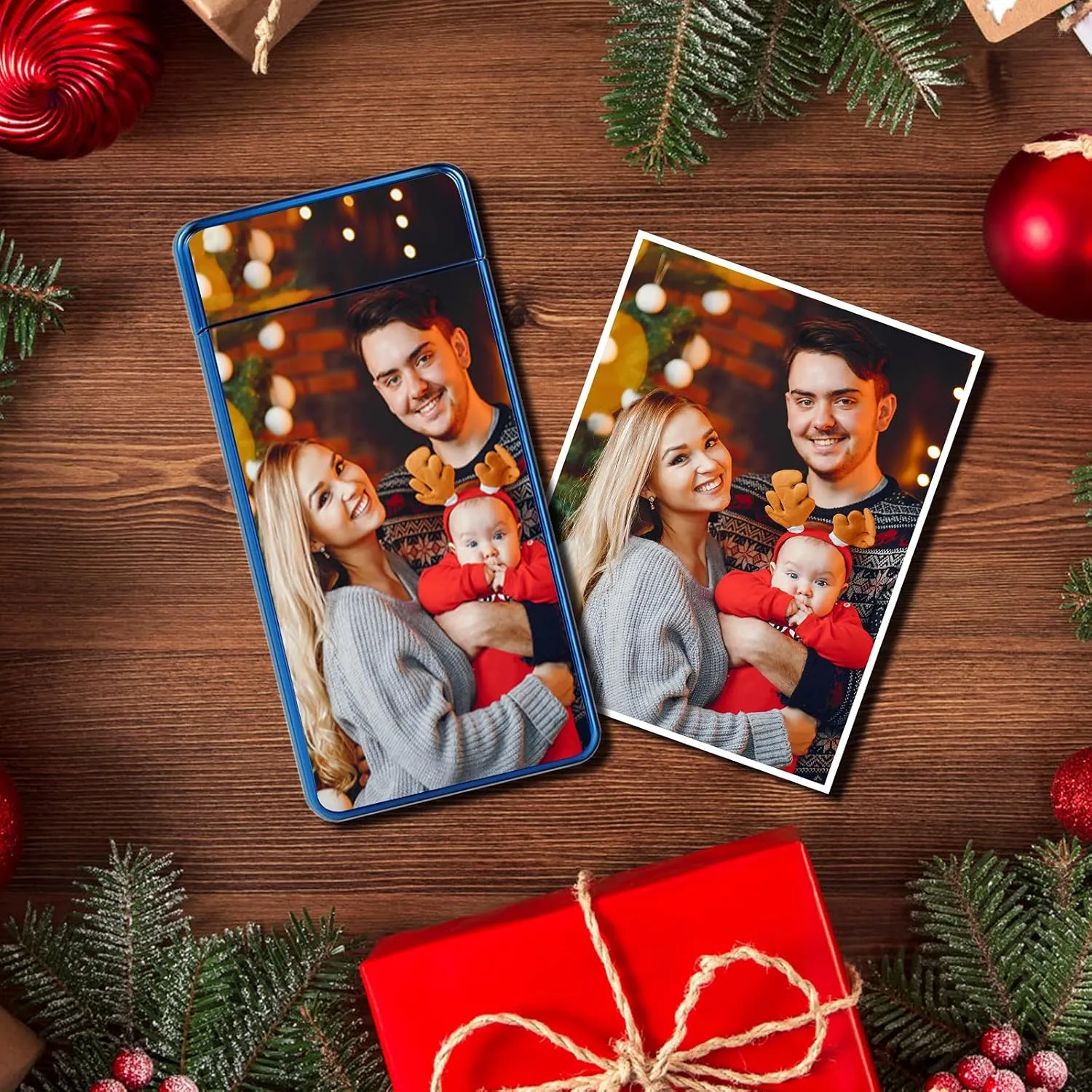 Custom Lighters with Pictures Personalized Photo Electric Lighter Rechargeable for Men